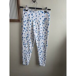 Sage Collective Womens Blue Leopard Print High Waisted Leggings Size Medium